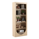 71" Tall Arched Bookcase – 5-Tier Open Wooden Bookshelf