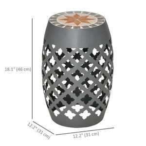 Mosaic Round Outdoor Side Table