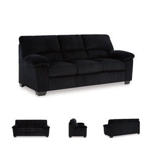 Contemporary Corduroy Sofa – 3-Seat Living Room Couch