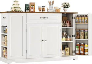 Rolling Kitchen Island Cart with Storage