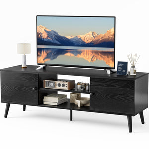 TV Stand for 55 60 Inch TV with Storage Cabinets