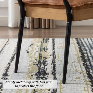 Rectangle Ottoman Bench with Arms