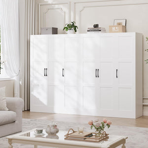 Black Wooden Wardrobe with 3 Doors & Drawers