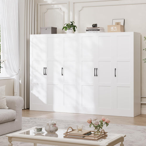 Black Wooden Wardrobe with 3 Doors & Drawers