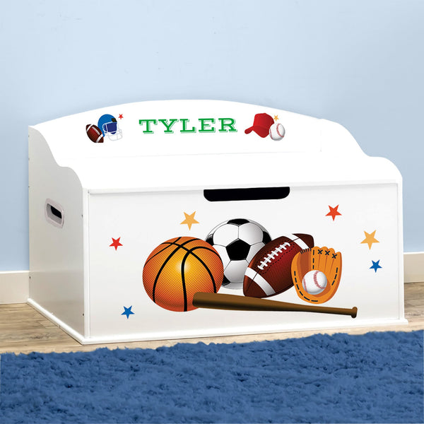 Kids Personalized Toy Box with Soft-Close Lid