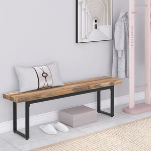 59-Inch Dining Bench Set of 2 – Industrial Kitchen & Bedroom Bench