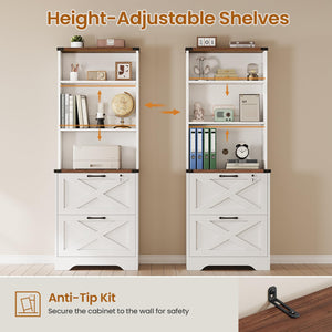 2-Drawer File Cabinet with Lock