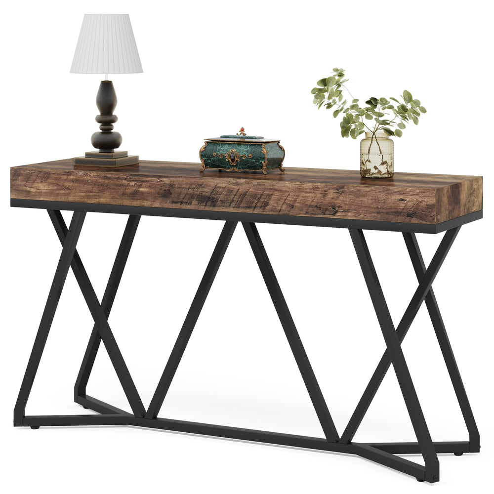 55-Inch Industrial Console Table
