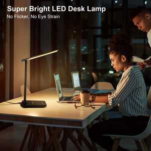 LED Desk Lamp with USB Charging Port