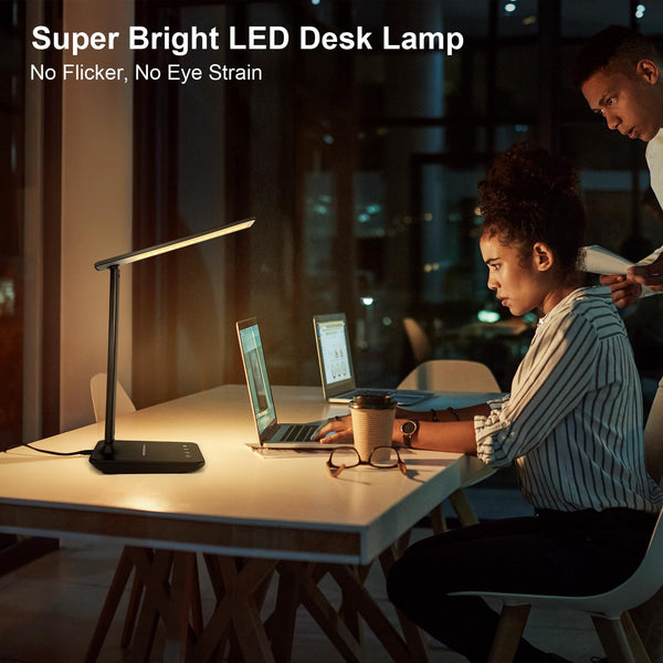 LED Desk Lamp with USB Charging Port