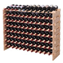 Wooden 96-Bottle Modular Wine Rack
