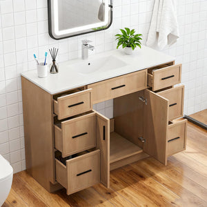 48-Inch Bathroom Vanity with Sink and Wood Cabinet