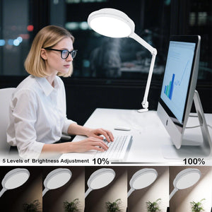 30W LED Desk Lamp with Clamp, 95+ CRI & 5 CCT Modes