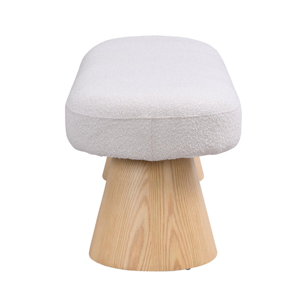 Upholstered Boucle Dining Bench