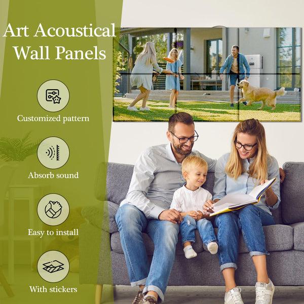 Custom Acoustic Wall Panels – Peel & Stick Sound Absorbing Tiles
