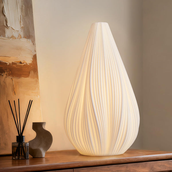 Ceramic Table Lamp – Dimmable, Handcrafted, Warm Ambient Light