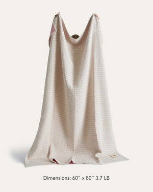 Cotton Throw Blanket 60x80 – Lightweight Breathable Outdoor & Indoor Blanket