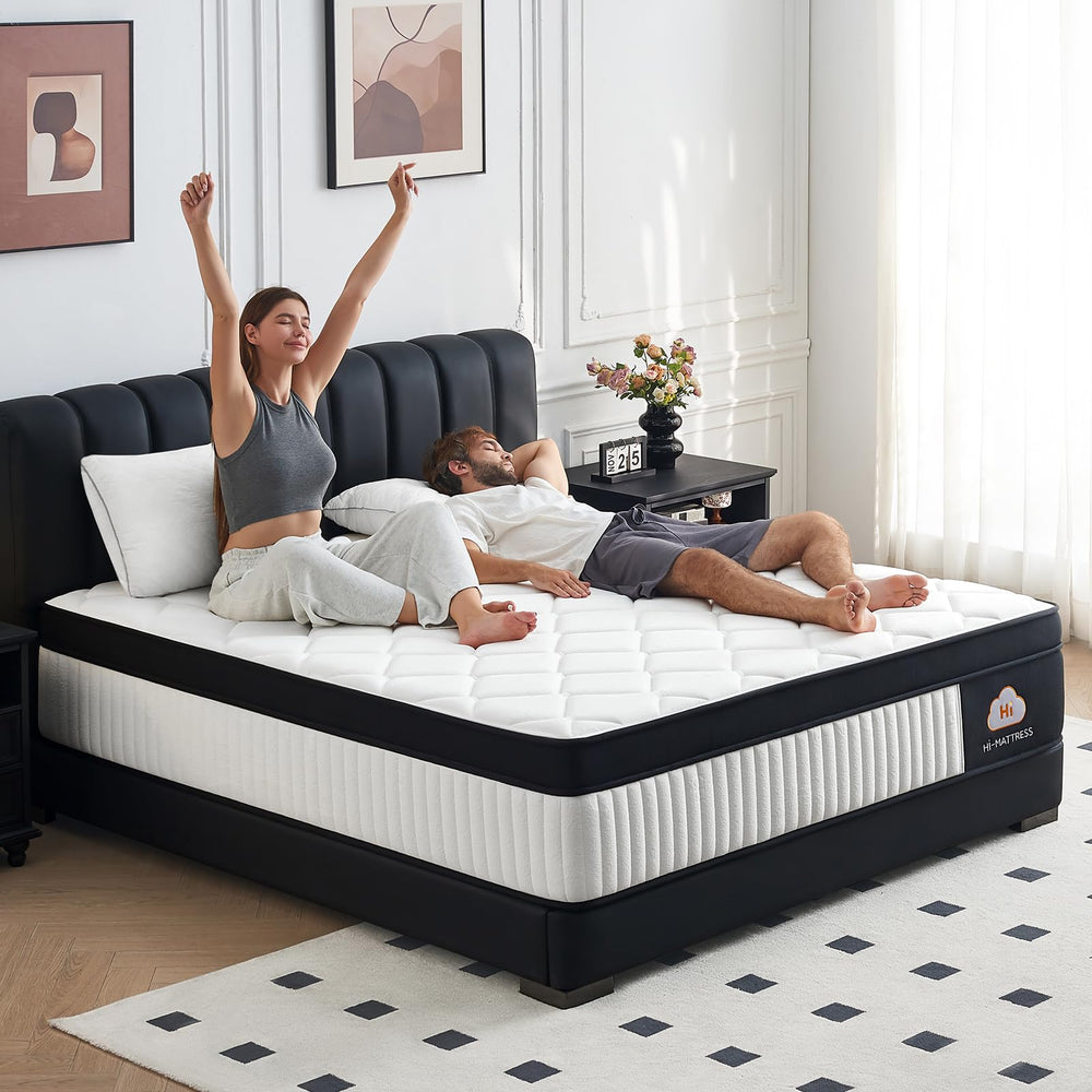 12 Inch Twin Hybrid Mattress – Zoned Pocket Springs & Memory Foam, Medium Firm