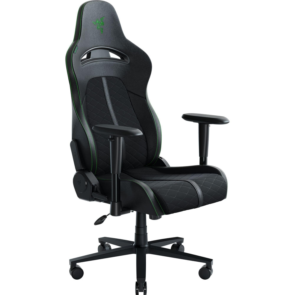 Gaming Chair with Built-In Lumbar Arch & 152° Recline