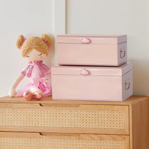 Large Decorative Storage Boxes Set of 2 with Cloud Handle