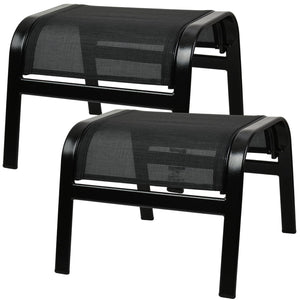 Outdoor Ottoman Footrest Set of 2