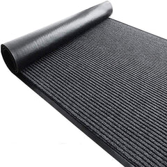 Commercial Entrance Runner Rug 3x10 Non-Slip Indoor Outdoor Grey
