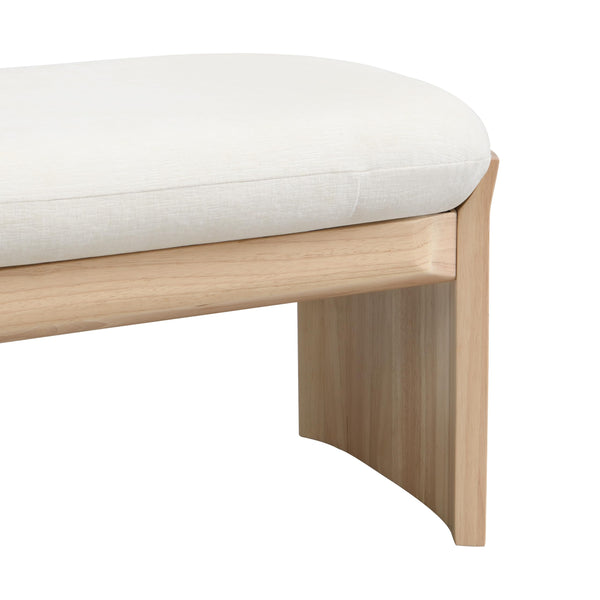 Fabric Upholstered Ottoman Bench