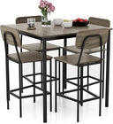 5-Piece Counter Height Dining Table Set with 4 Bar Stools