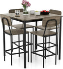 5-Piece Counter Height Dining Table Set with 4 Bar Stools