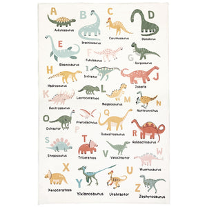 Dinosaur Alphabet Kids Area Rug