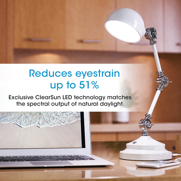 Adjustable LED Desk Lamp with USB Charging Port