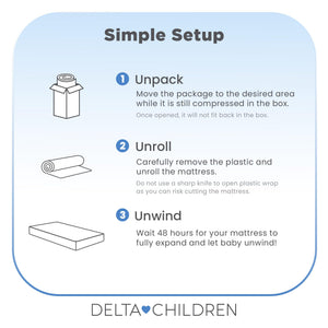 Dual Sided Baby Crib & Toddler Mattress – Waterproof Foam, GREENGUARD Gold Certified