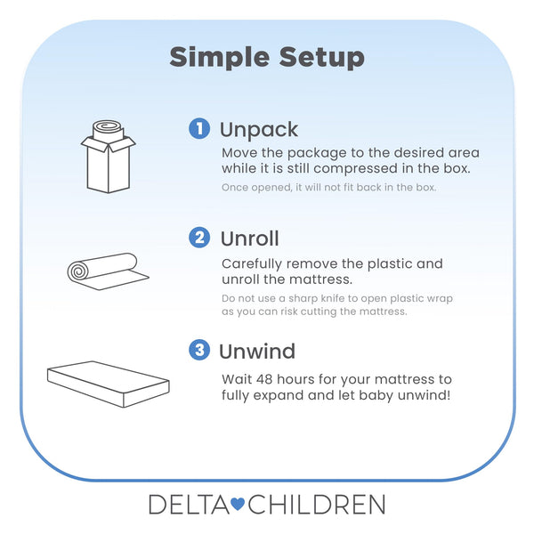 Dual Sided Baby Crib & Toddler Mattress – Waterproof Foam, GREENGUARD Gold Certified