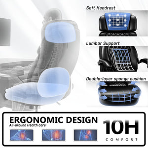 400lbs Big & Tall Executive Office Chair with Footrest