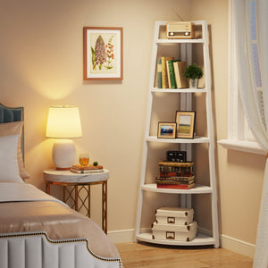 5-Tier Corner Shelf, 70" Tall