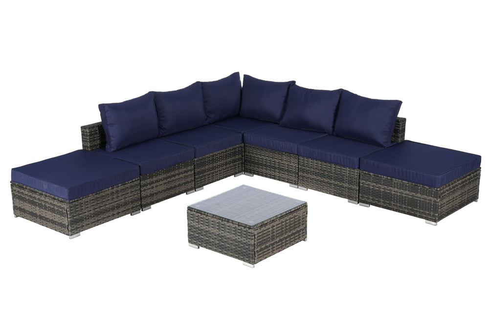 8-Piece Outdoor Patio Sectional Sofa Set