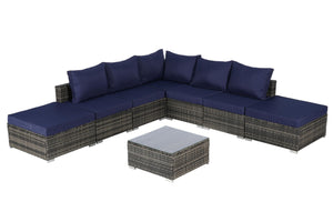 8-Piece Outdoor Patio Sectional Sofa Set