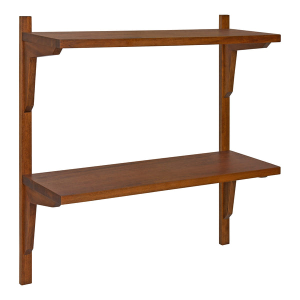 Mid-Century 2-Tier Wall Mounted Shelf