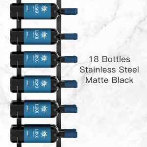 Wall Mounted Wine Rack – 36 Bottle Capacity, 2-Piece Set