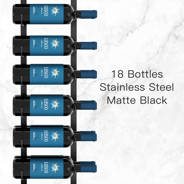 Wall Mounted Wine Rack – 36 Bottle Capacity, 2-Piece Set