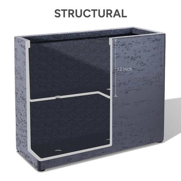 Upholstered Dining Bench with Back – Dark Gray