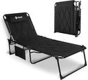 Oversized Padded Chaise Lounge with Adjustable Backrest