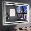 48"x40" LED Bathroom Mirror with RGB Backlit, Anti-Fog & Dimmer