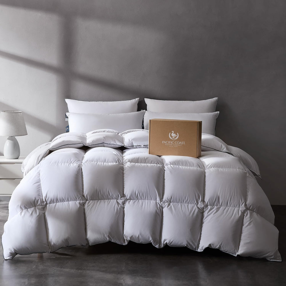 White Goose Feather Down Comforter – All Season Duvet Insert