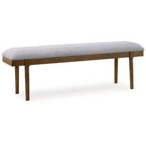 Upholstered Dining Bench with Solid Wood Frame