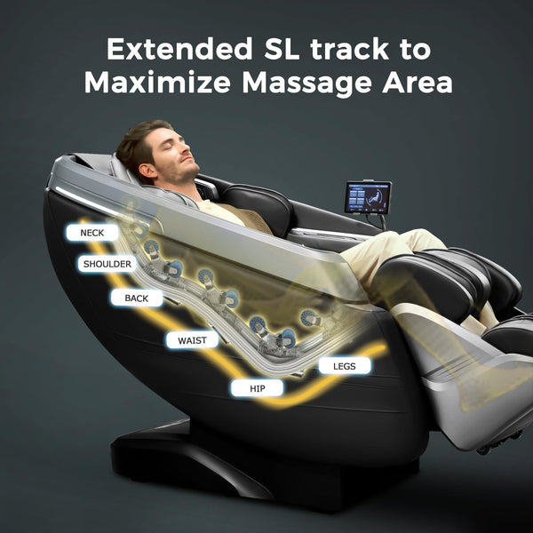 4D Massage Chair – Zero Gravity SL-Track Recliner