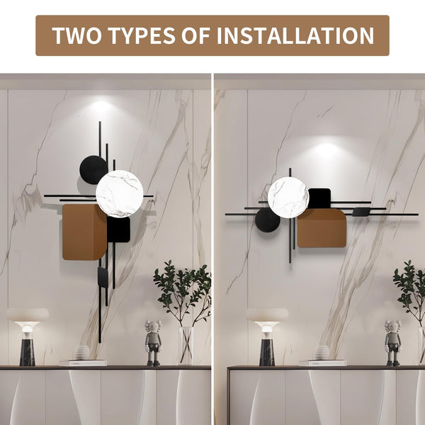 Large Metal Wall Art 3D Sculpture Handmade Wall Decor