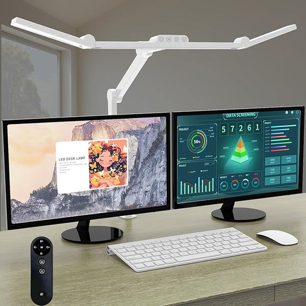 LED Desk Lamp with Clamp & Adjustable Arm