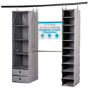5-Piece Hanging Closet Organizer with Shelves & Drawers