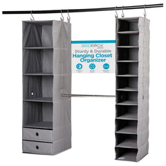 5-Piece Hanging Closet Organizer with Shelves & Drawers